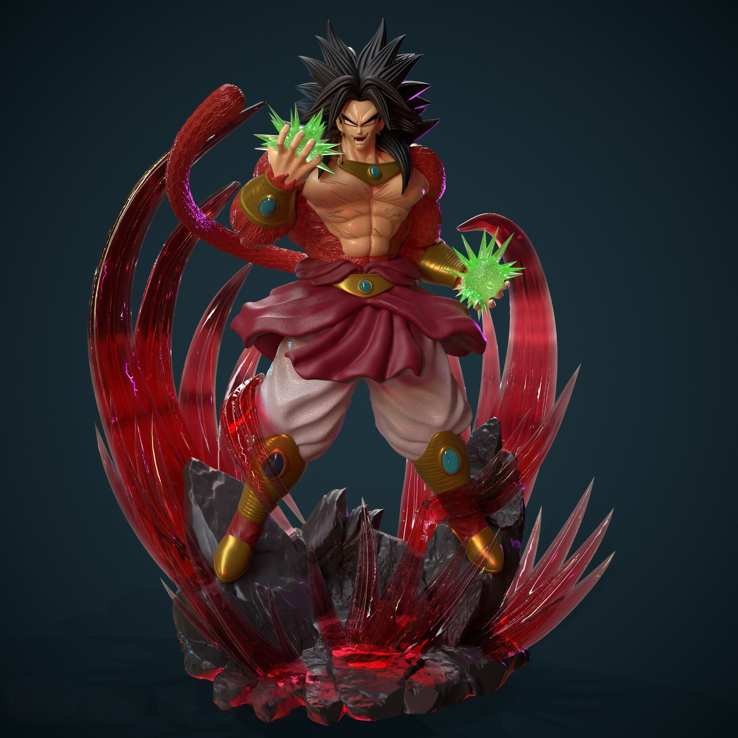 2824 Broly Super Saiyan - Dragon Ball - STL 3D Print Files