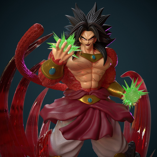 2824 Broly Super Saiyan - Dragon Ball - STL 3D Print Files