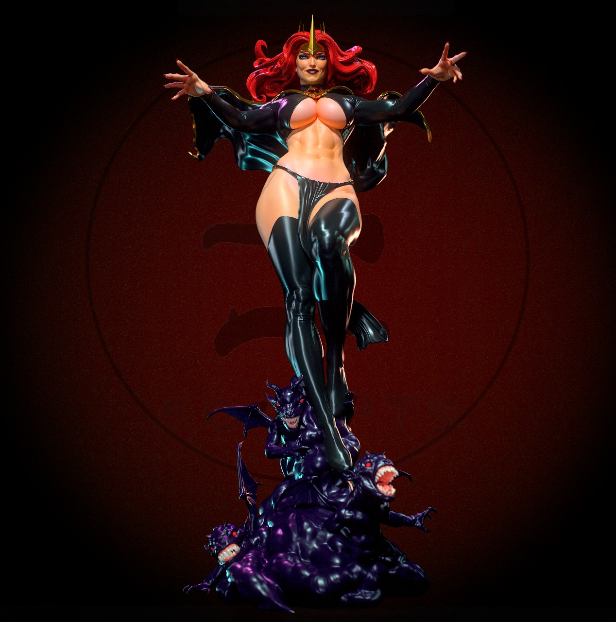 2838 Madelyne Pryor NSFW - The Goblin Queen - STL 3D Print Files