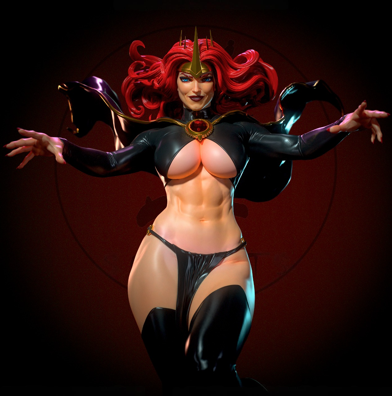 2838 Madelyne Pryor NSFW - The Goblin Queen - STL 3D Print Files