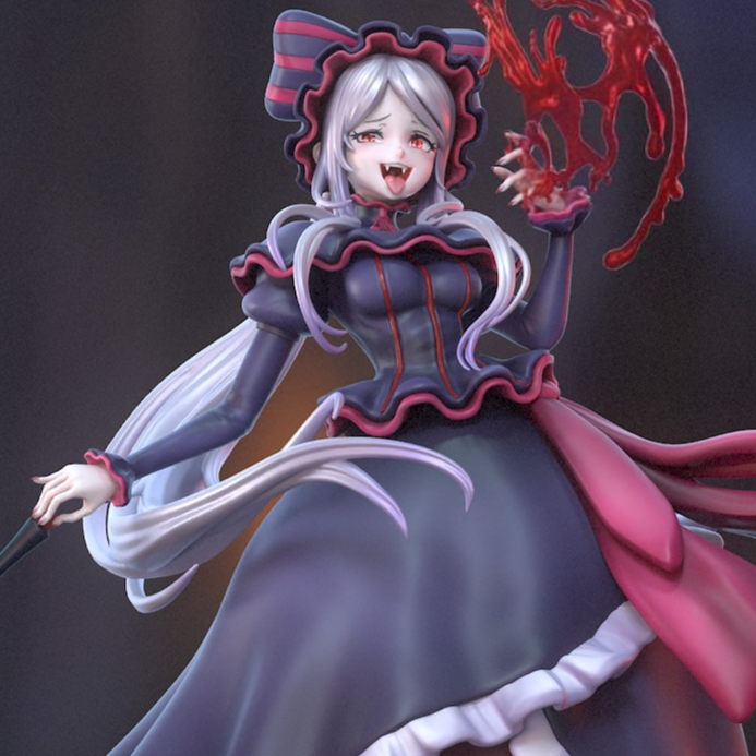 2840 Shalltear Bloodfallen - Overlord - STL 3D Print Files