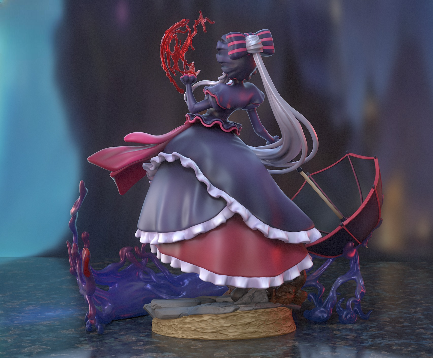 2840 Shalltear Bloodfallen - Overlord - STL 3D Print Files