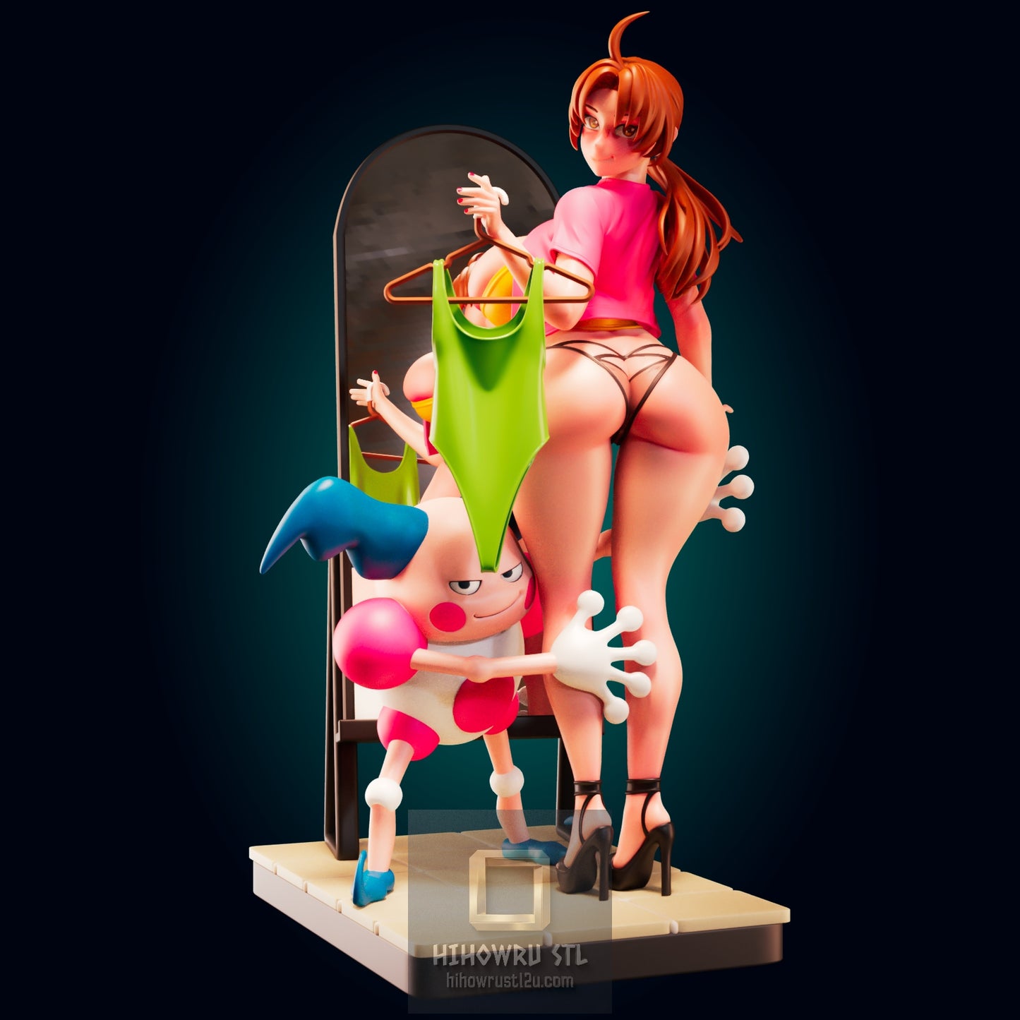 5160 Delia Ketchum NSFW - Pokemon - STL 3D Print Files