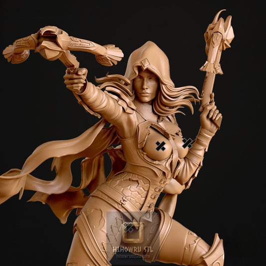 5198 Demon Hunter NSFW - Diablo Immortal - STL 3D Print Files