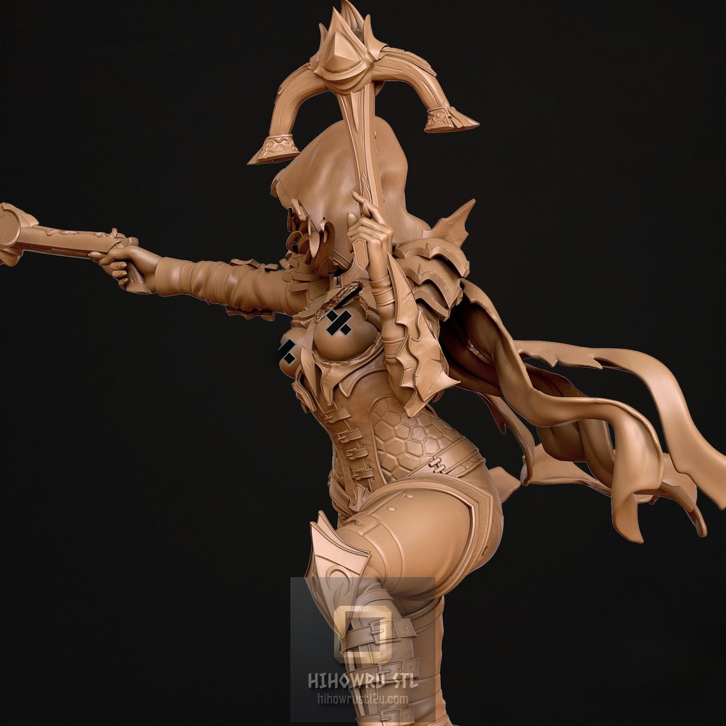 5198 Demon Hunter NSFW - Diablo Immortal - STL 3D Print Files