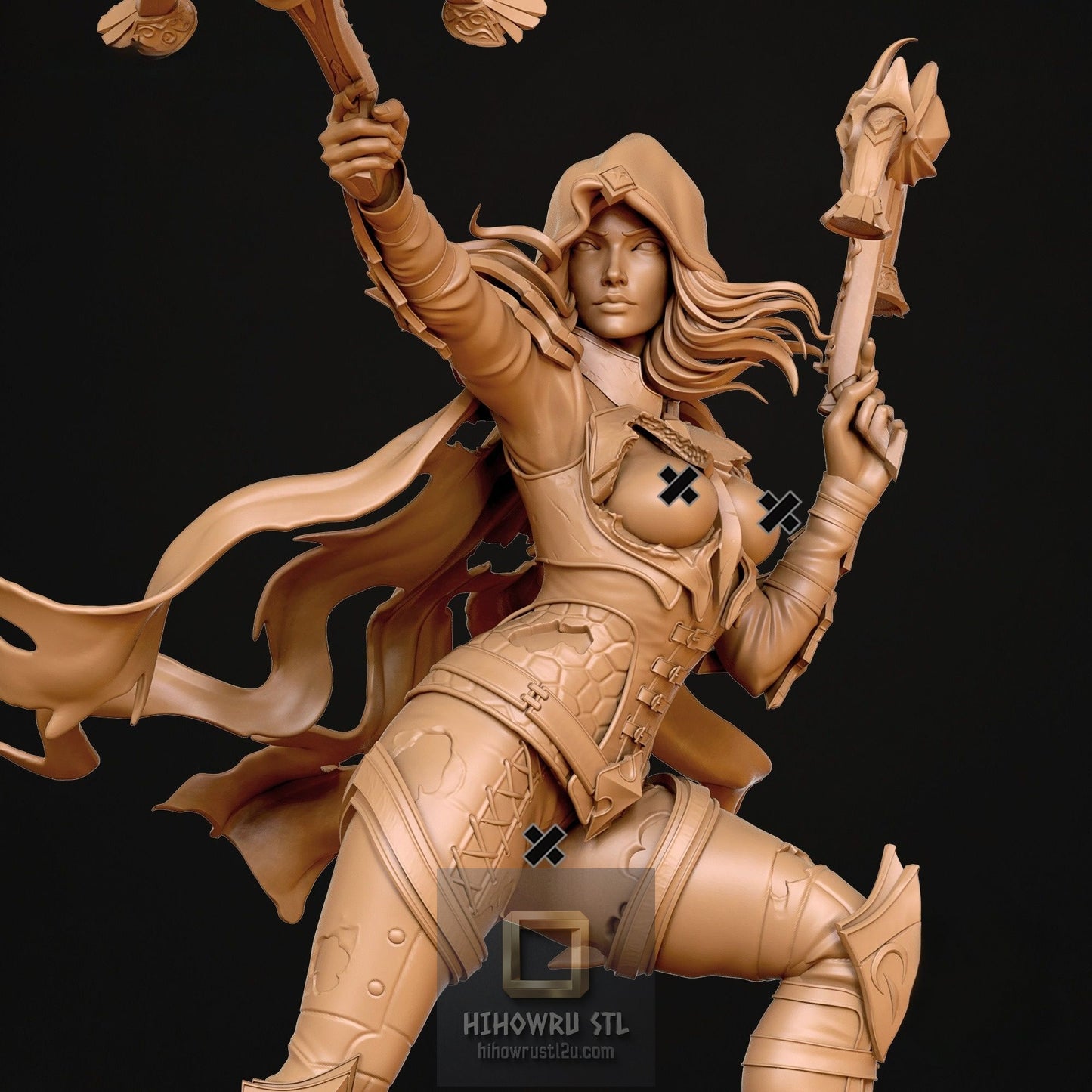5198 Demon Hunter NSFW - Diablo Immortal - STL 3D Print Files