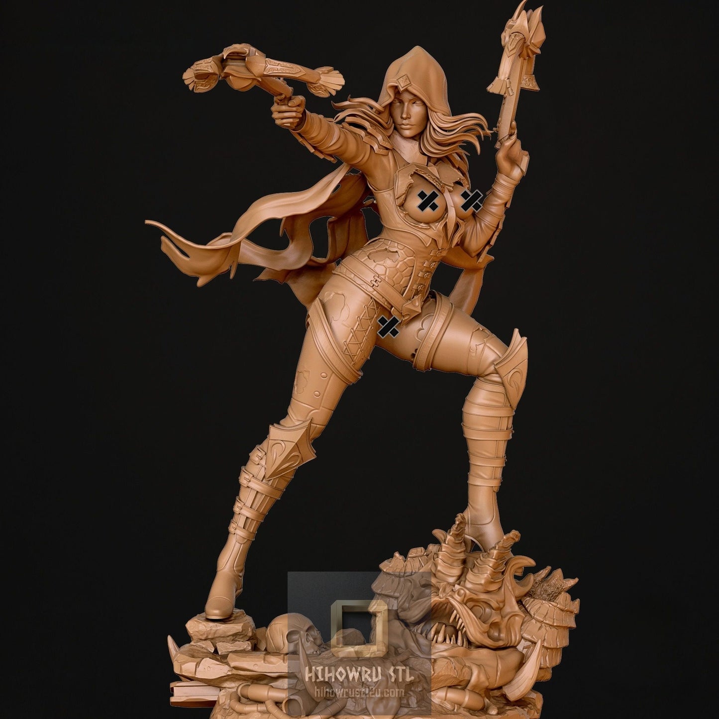 5198 Demon Hunter NSFW - Diablo Immortal - STL 3D Print Files
