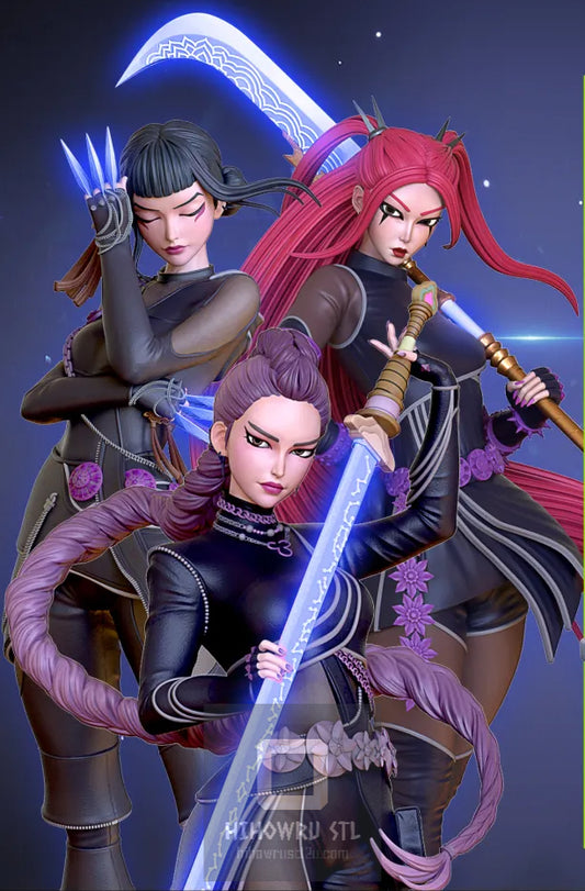 4368 KPop Demon Hunters Diorama - STL 3D Print Files