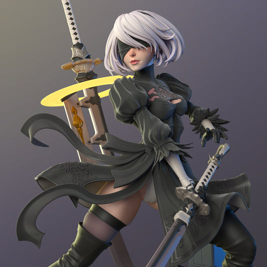 1653 2B - Nier Automata - STL 3D Print Files