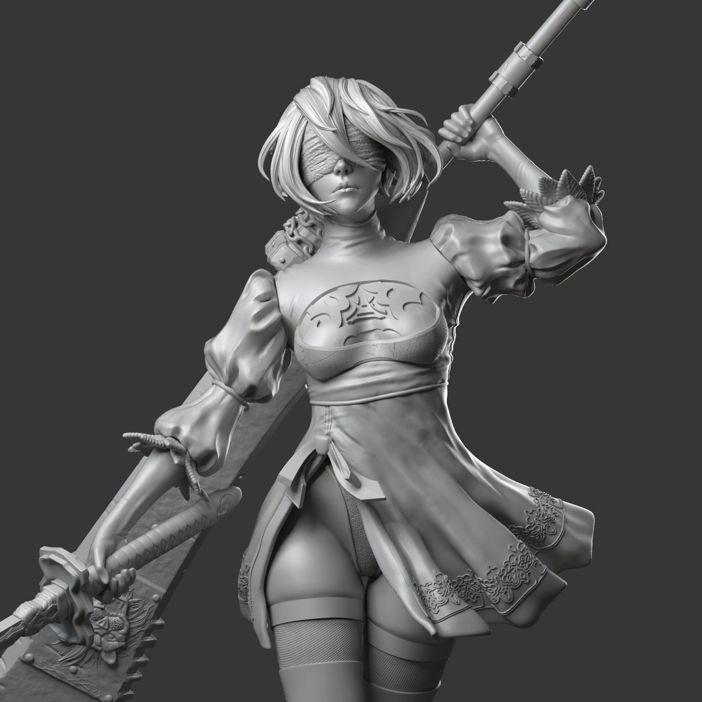 2457 2B - Nier Automata - STL 3D Print Files