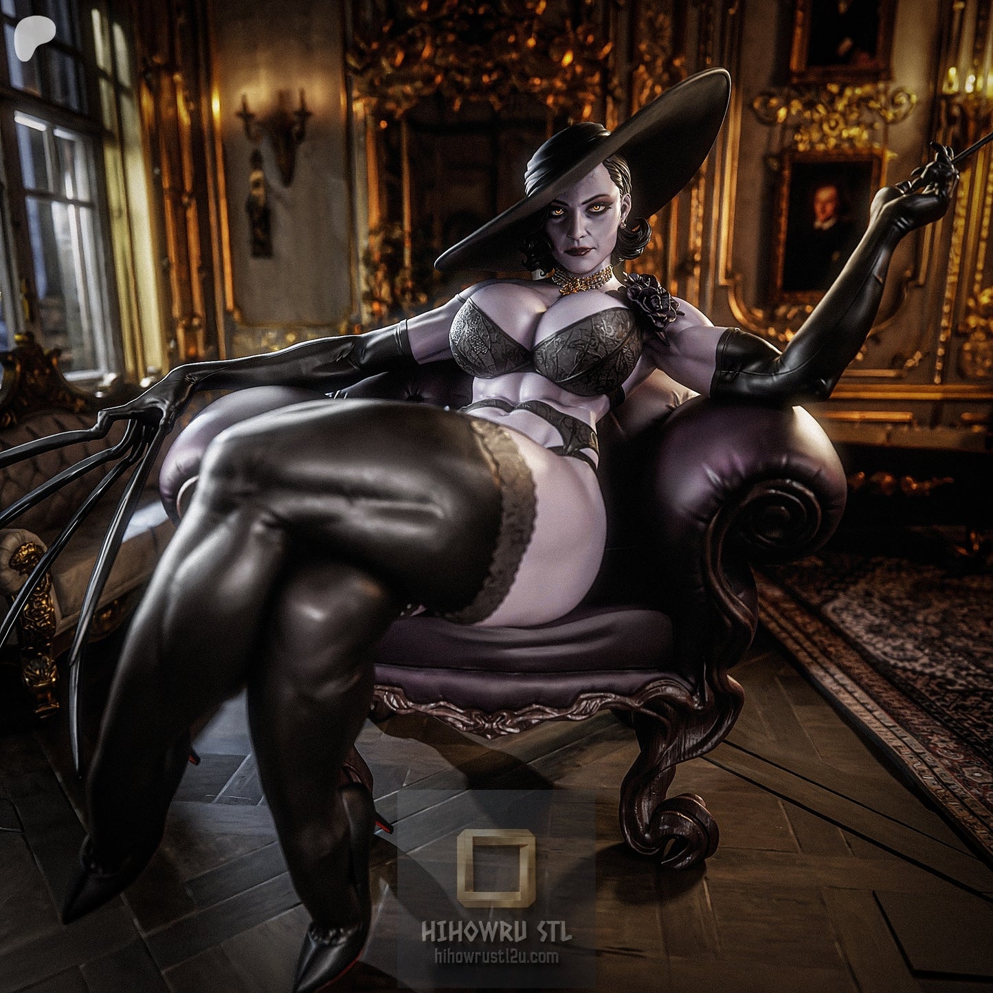 5373 Lady Dimitrescu NSFW - Resident Evil - STL 3D Print Files
