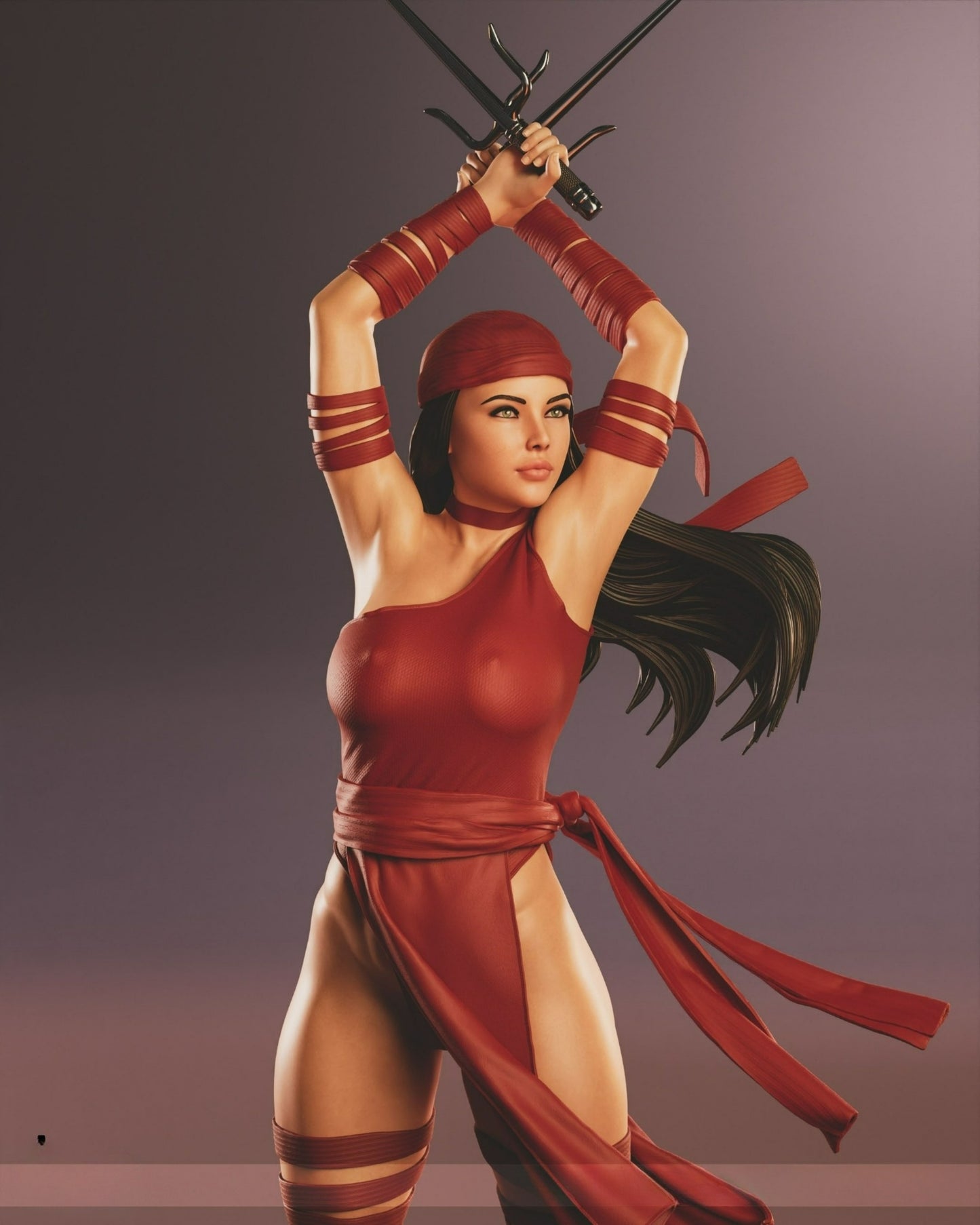 3586 Elektra - Marvel Comics - STL 3D Print Files