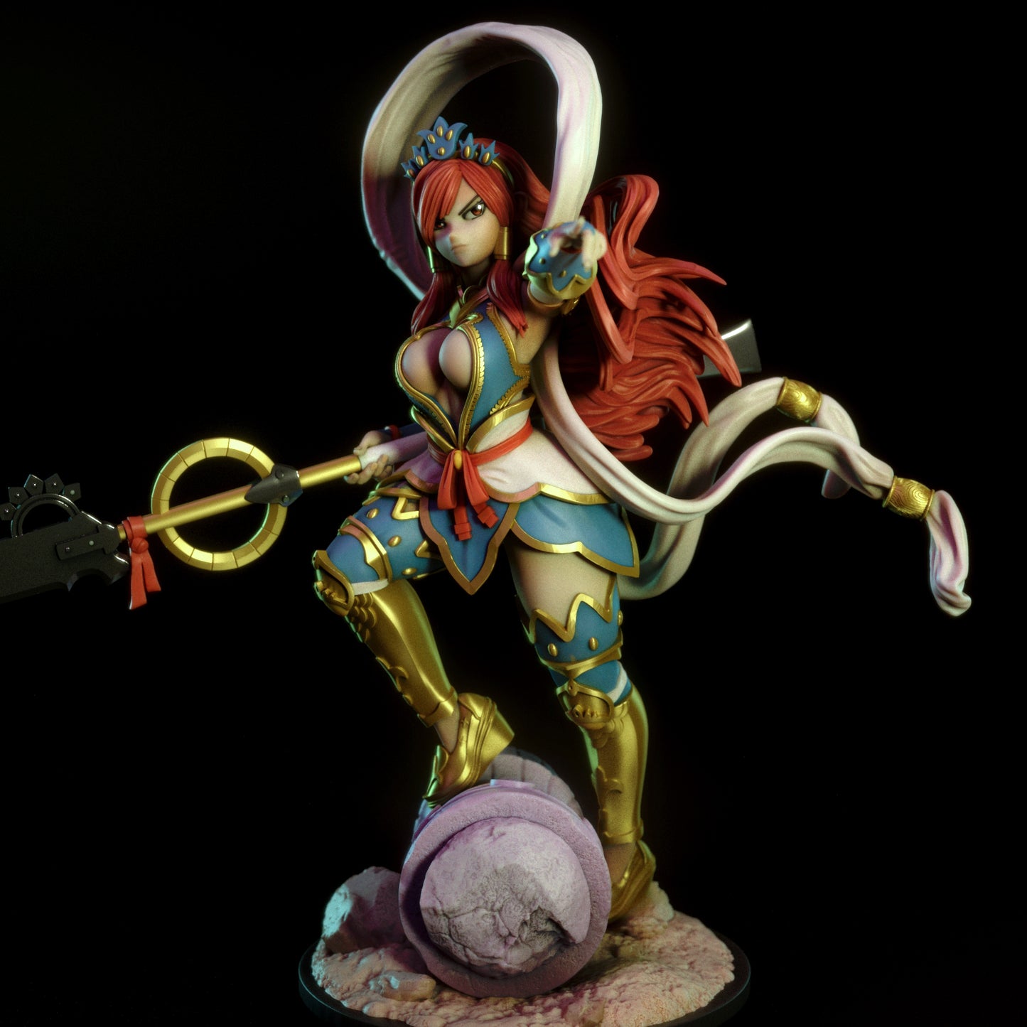 3192 Erza Scarlet NSFW - Nakagami Armor - Fairy Tail - STL 3D Print Files