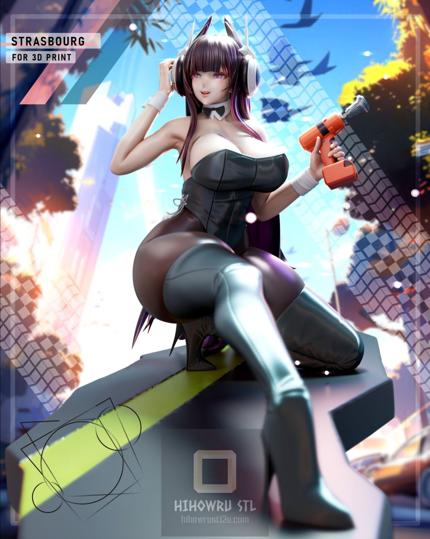 4318 Strasbourg - Azur Lane - STL 3D Print Files