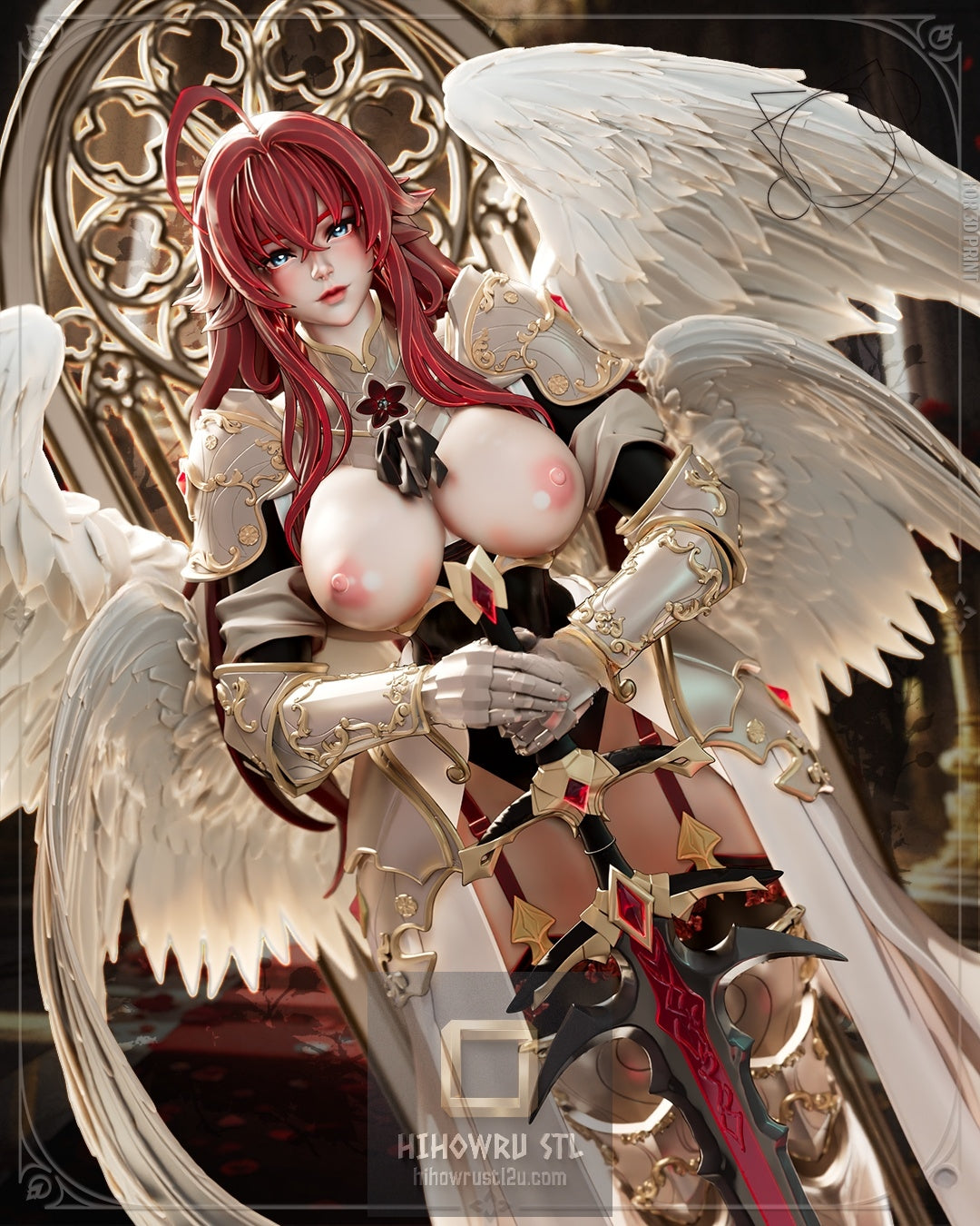 5480 Archangel Rias Gremory NSFW - High School DxD - STL 3D Print Files