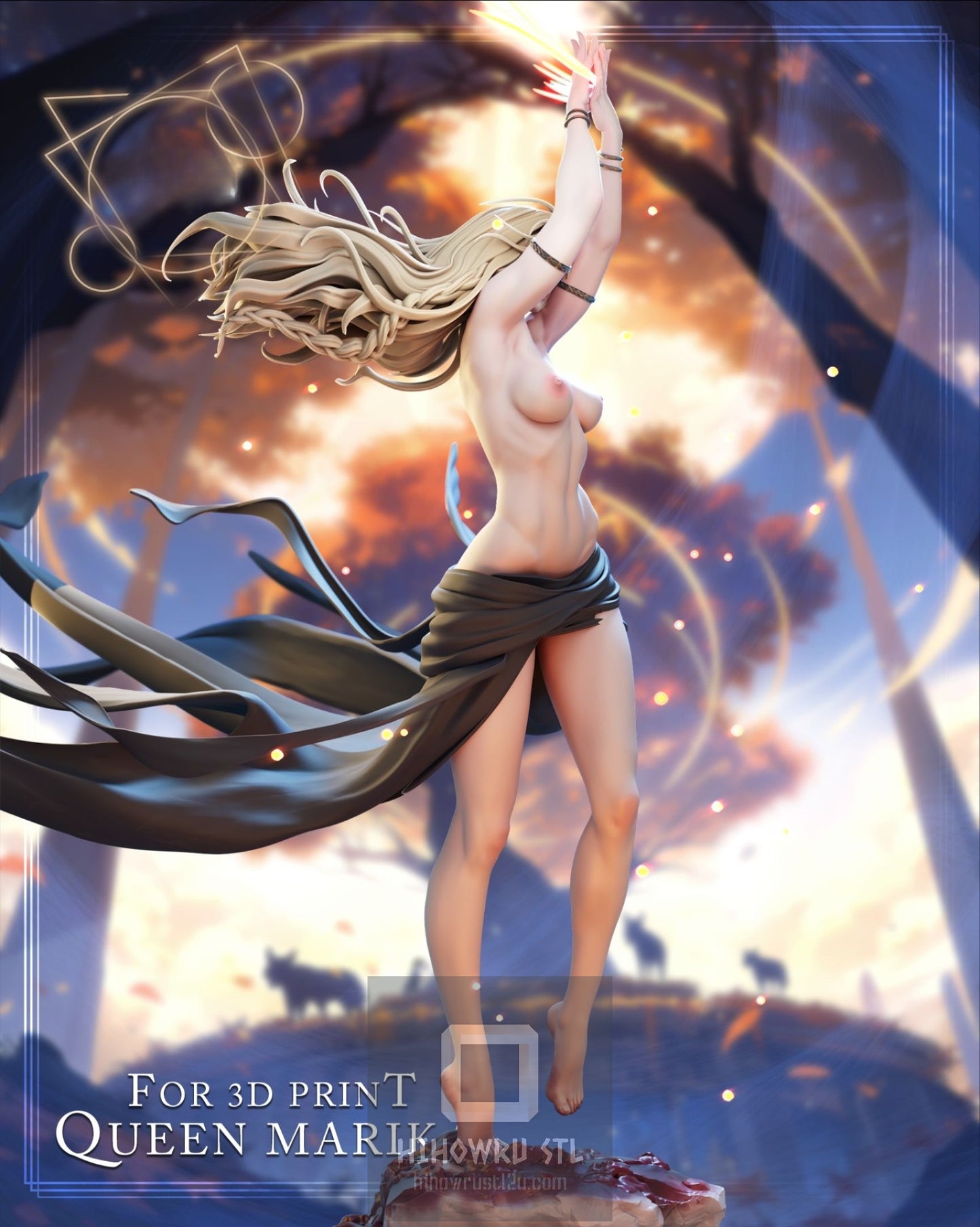 4312 Queen Marika NSFW - Elden Ring - STL 3D Print Files