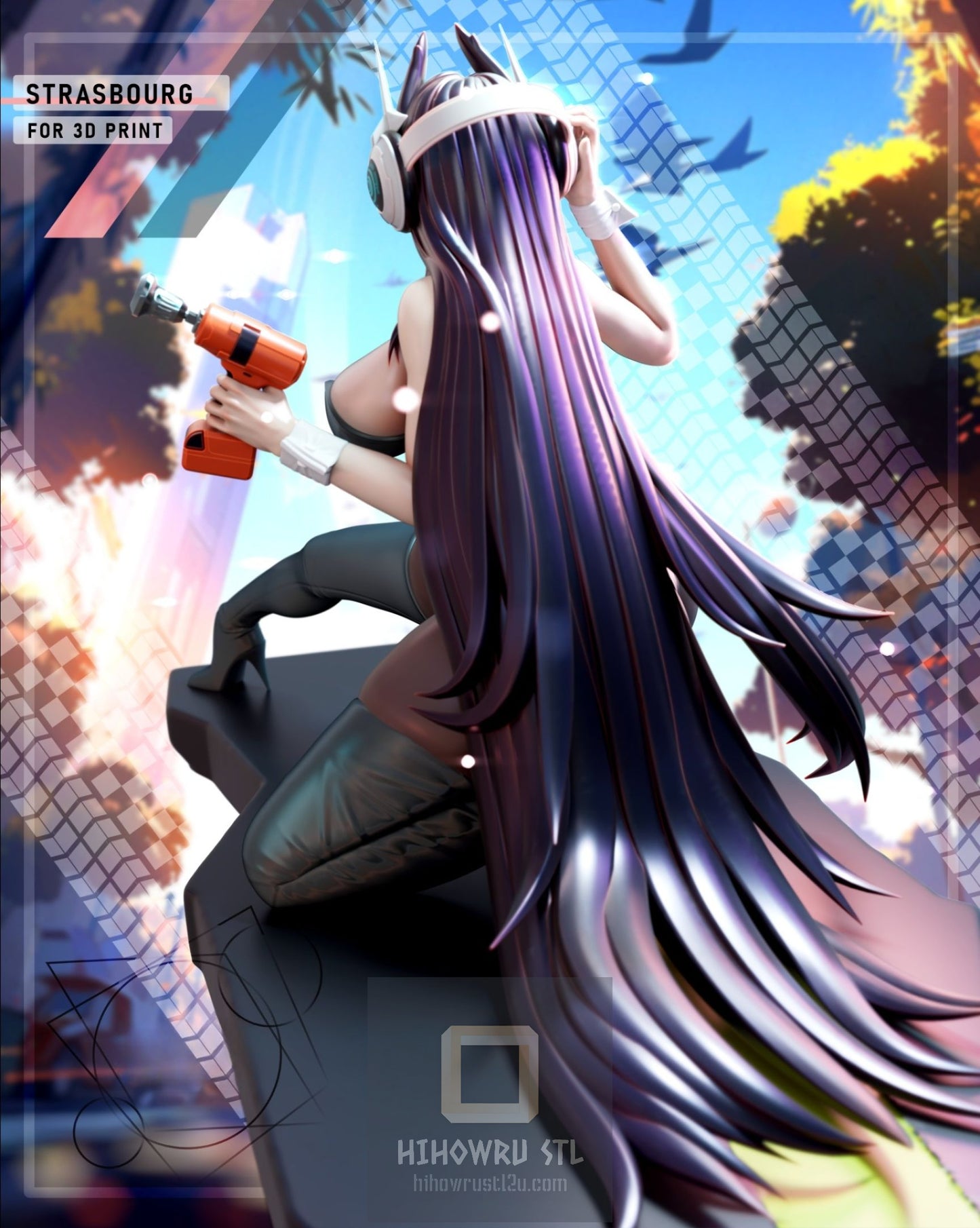 4318 Strasbourg - Azur Lane - STL 3D Print Files