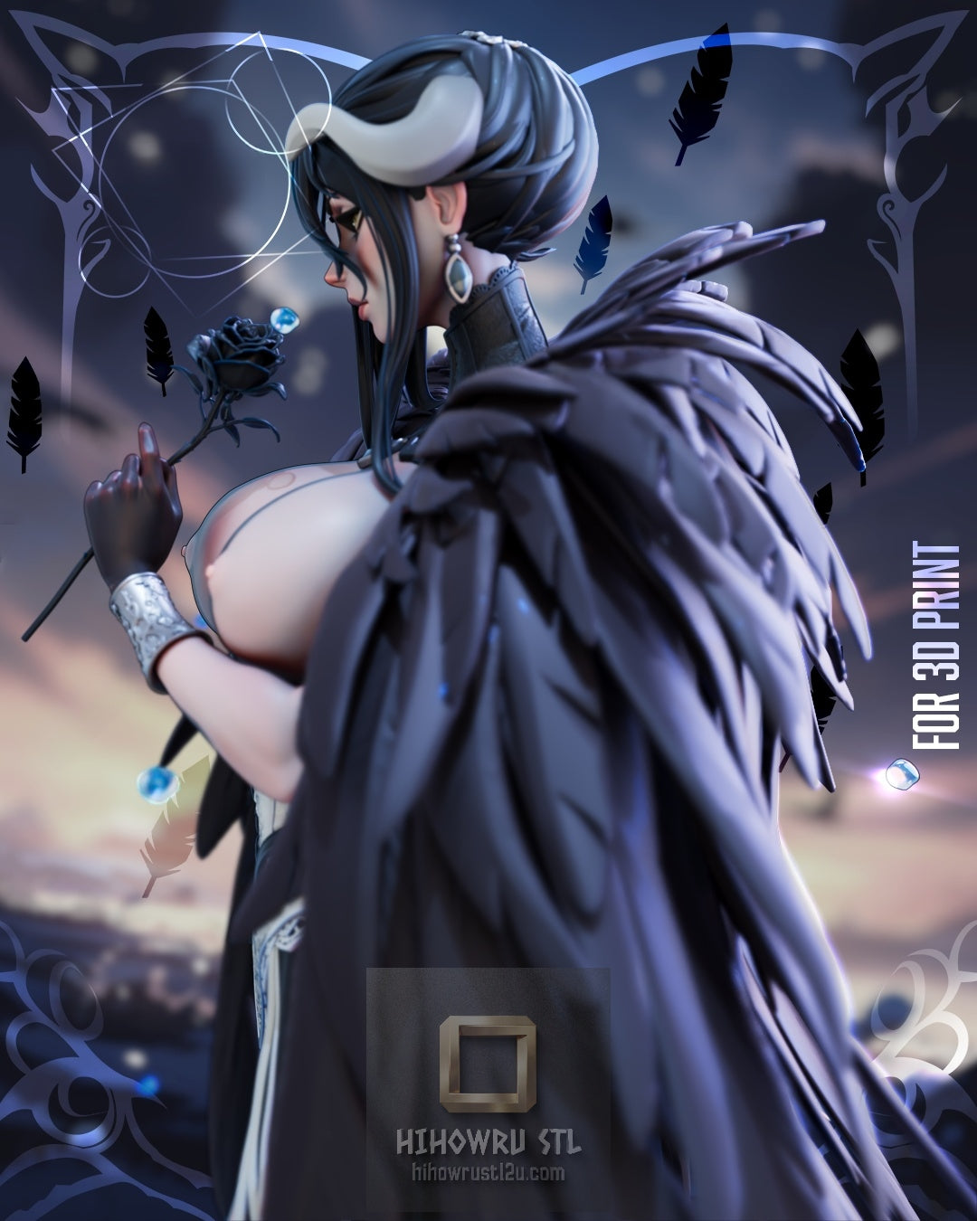 5370 Albedo NSFW - Overlord - STL 3D Print Files