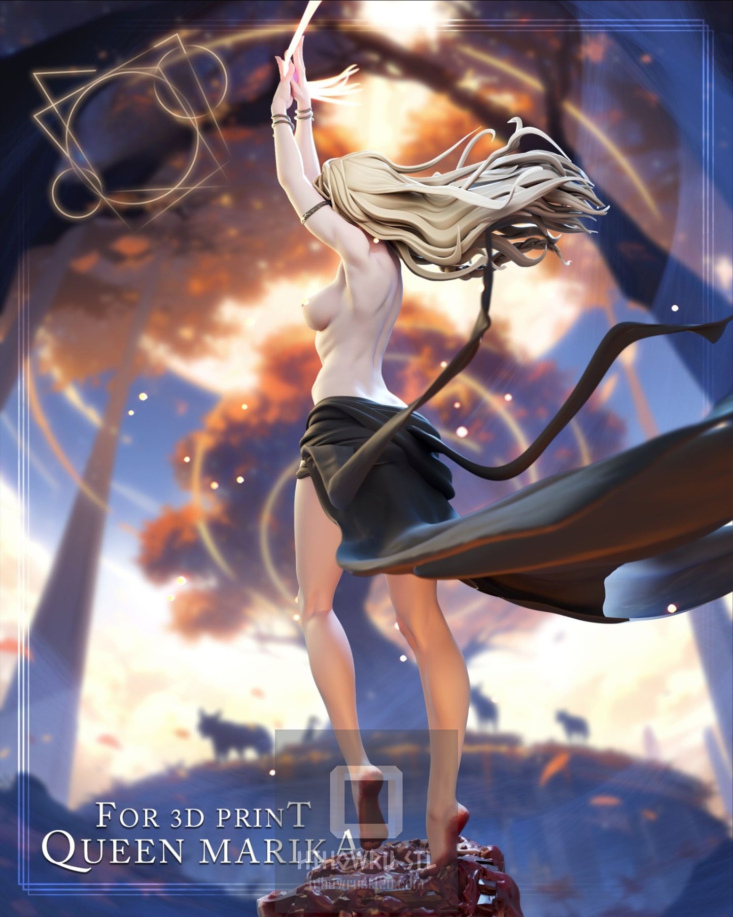 4312 Queen Marika NSFW - Elden Ring - STL 3D Print Files