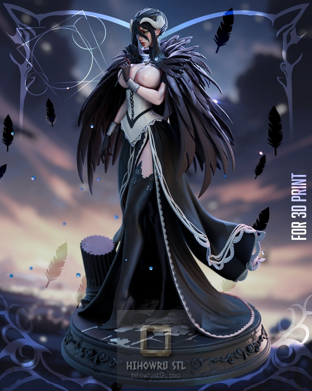 5370 Albedo NSFW - Overlord - STL 3D Print Files