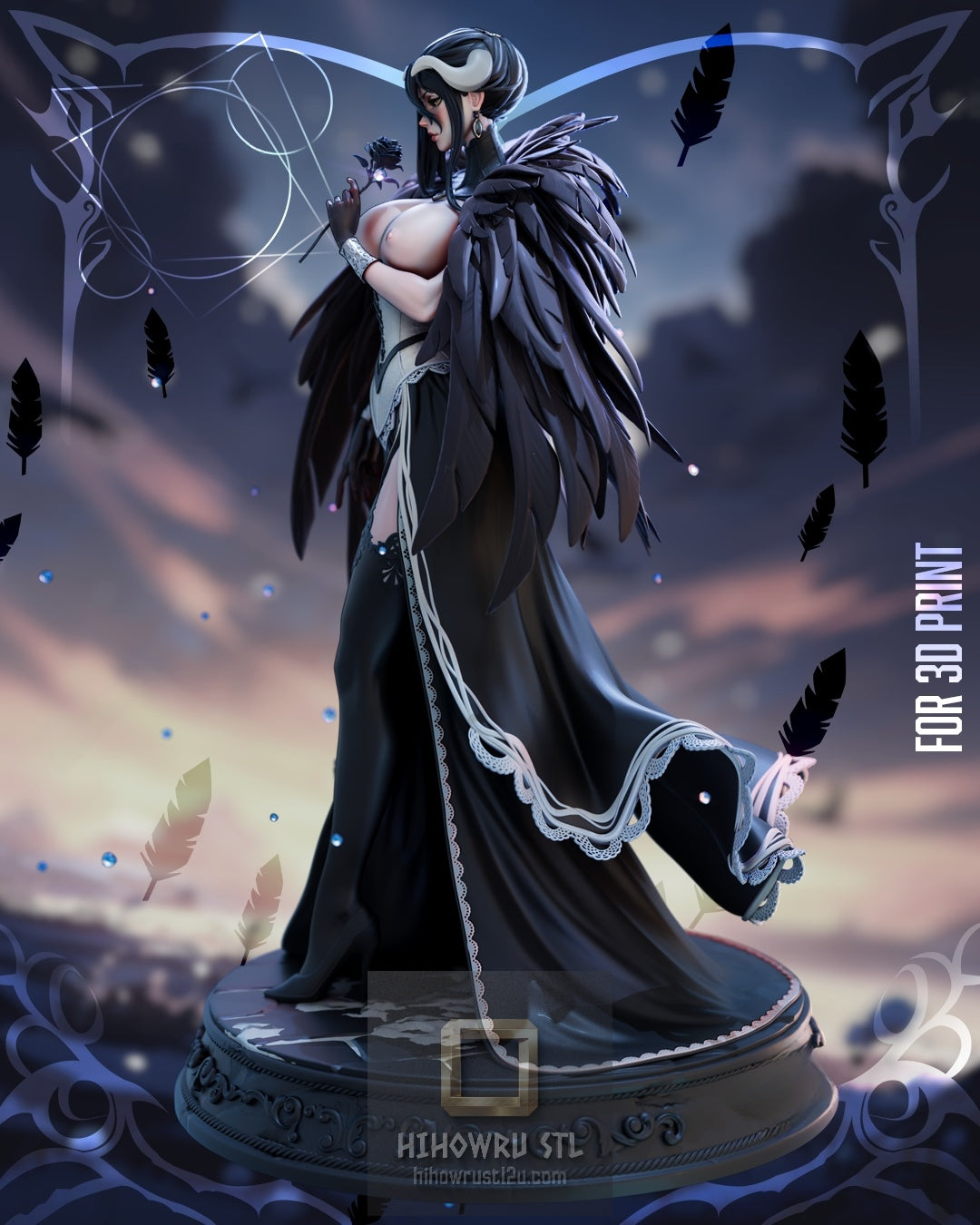 5370 Albedo NSFW - Overlord - STL 3D Print Files