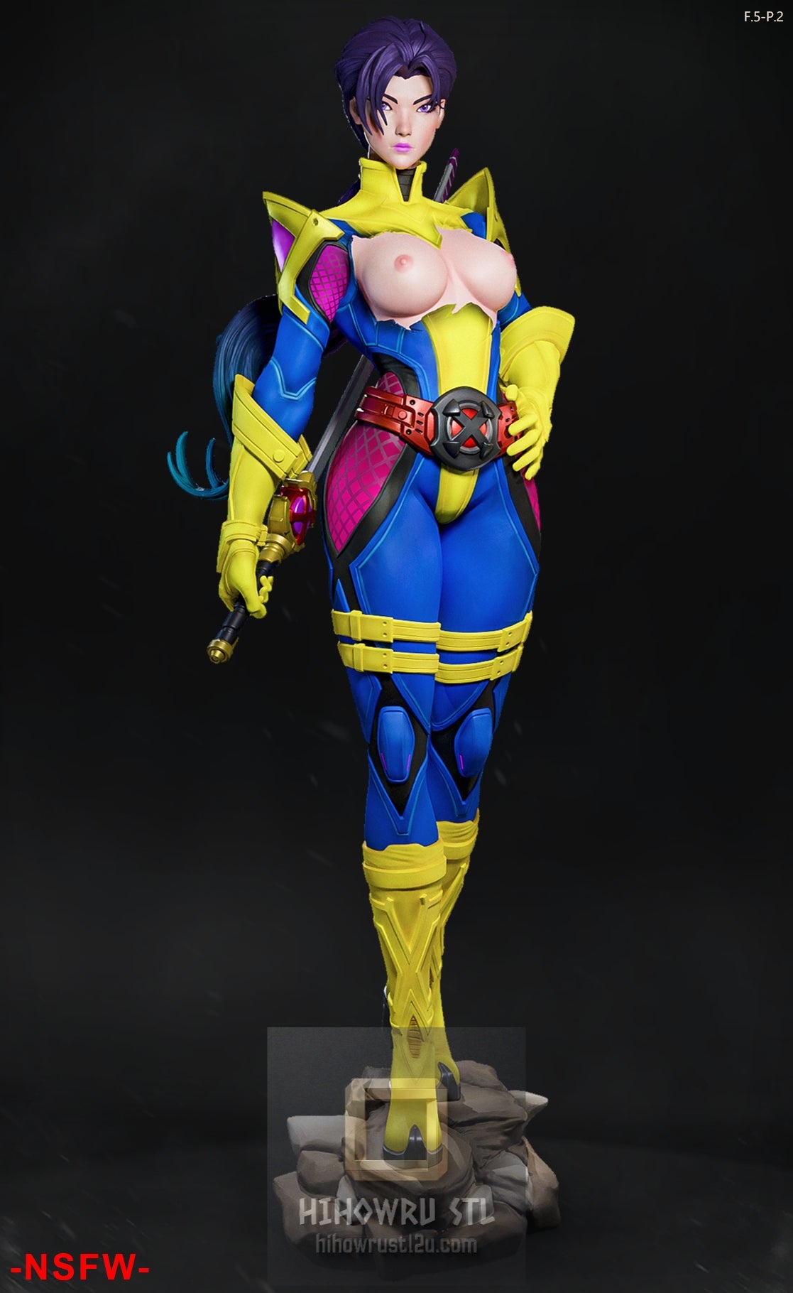 5269 Psylocke NSFW - X-men - STL 3D Print Files