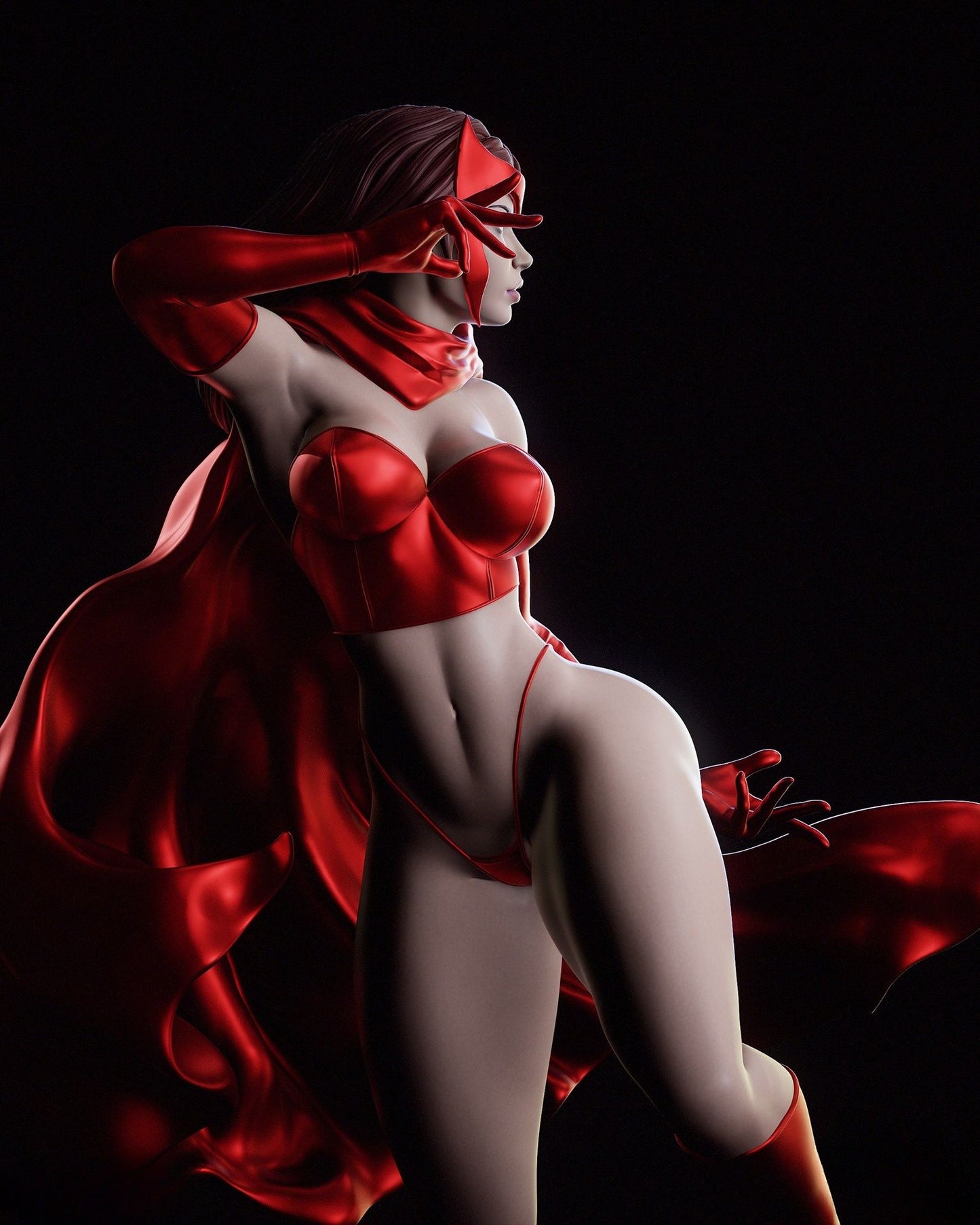 4197 Scarlet Witch NSFW - Wanda Maximoff - STL 3D Print Files