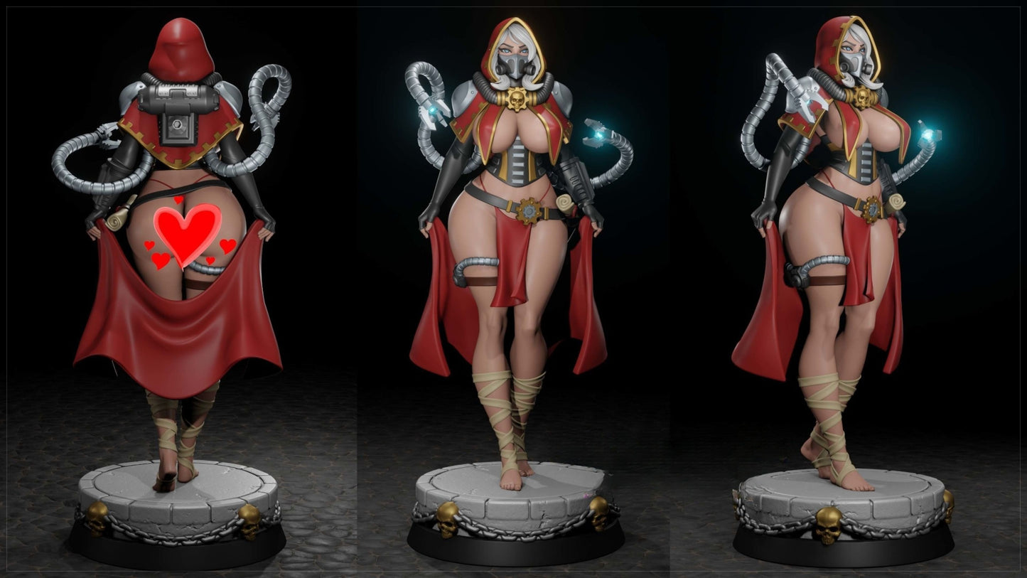 4306 Female Tech Priest NSFW - STL 3D Print Files