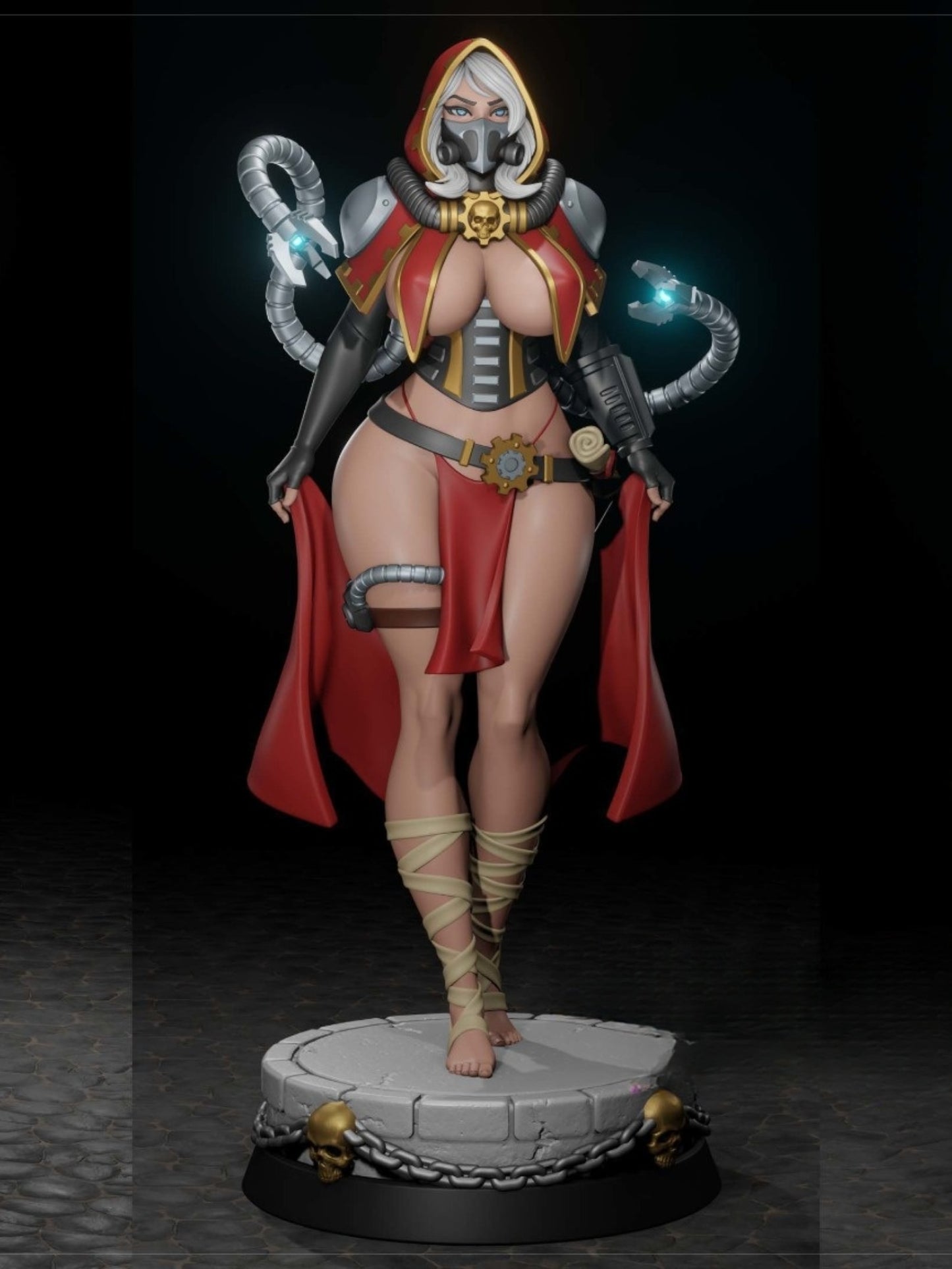 4306 Female Tech Priest NSFW - STL 3D Print Files