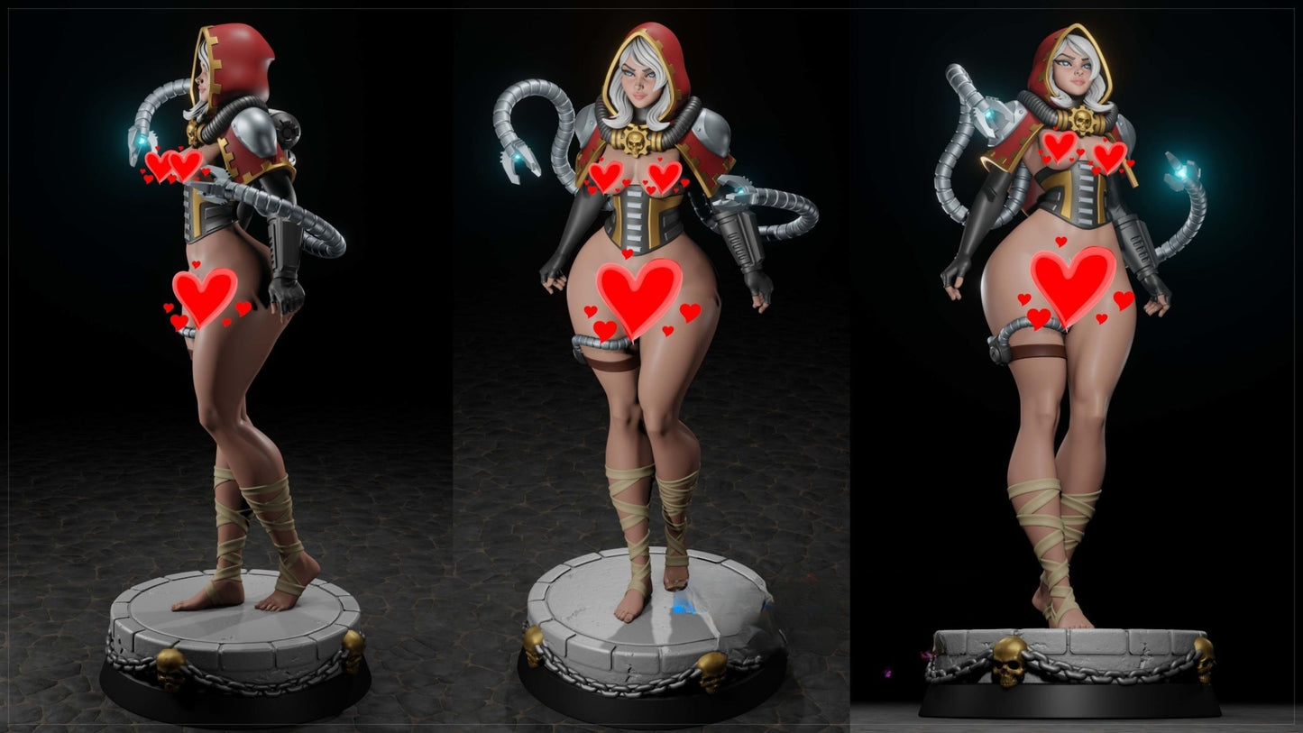 4306 Female Tech Priest NSFW - STL 3D Print Files