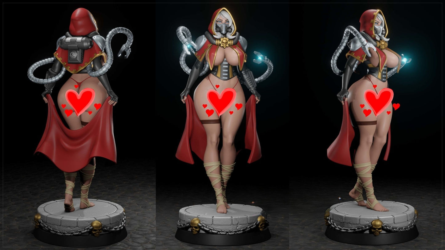 4306 Female Tech Priest NSFW - STL 3D Print Files