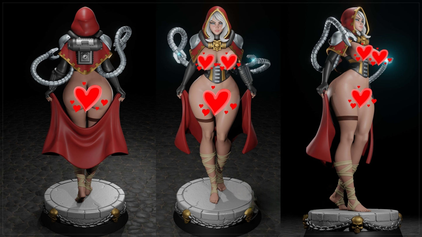 4306 Female Tech Priest NSFW - STL 3D Print Files