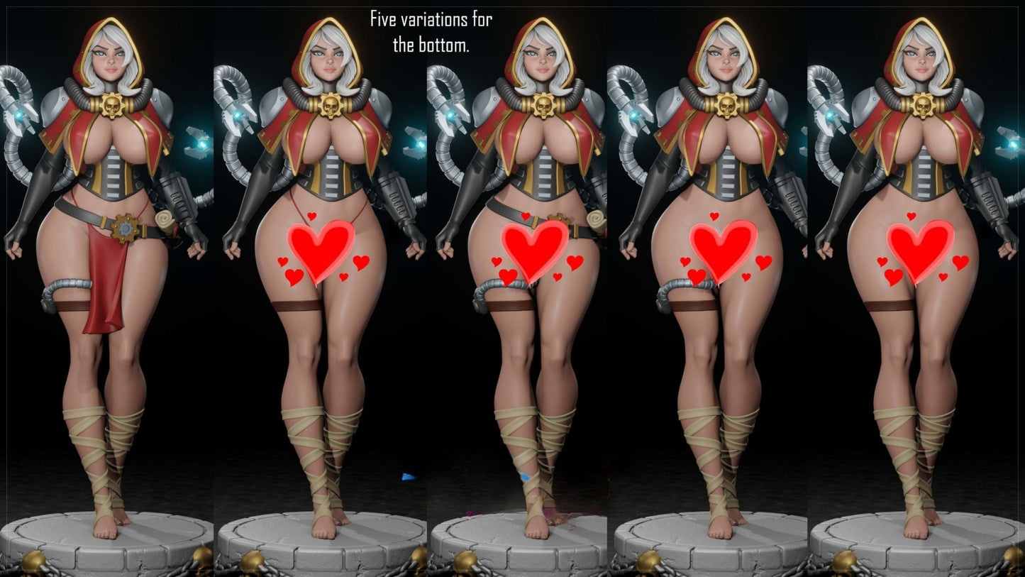 4306 Female Tech Priest NSFW - STL 3D Print Files