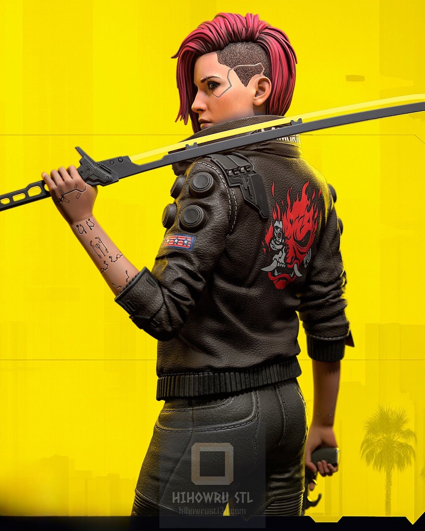 4300 Female V - Cyberpunk 2077 - STL 3D Print Files