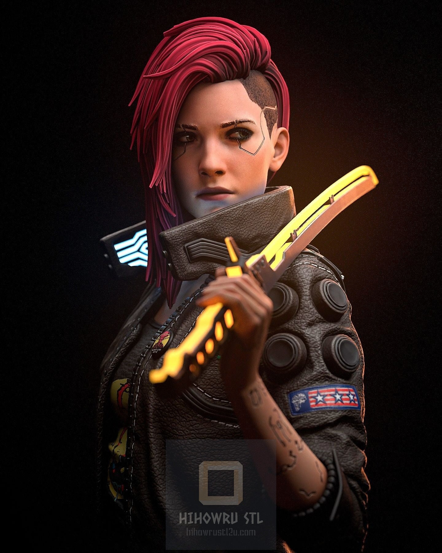 4300 Female V - Cyberpunk 2077 - STL 3D Print Files