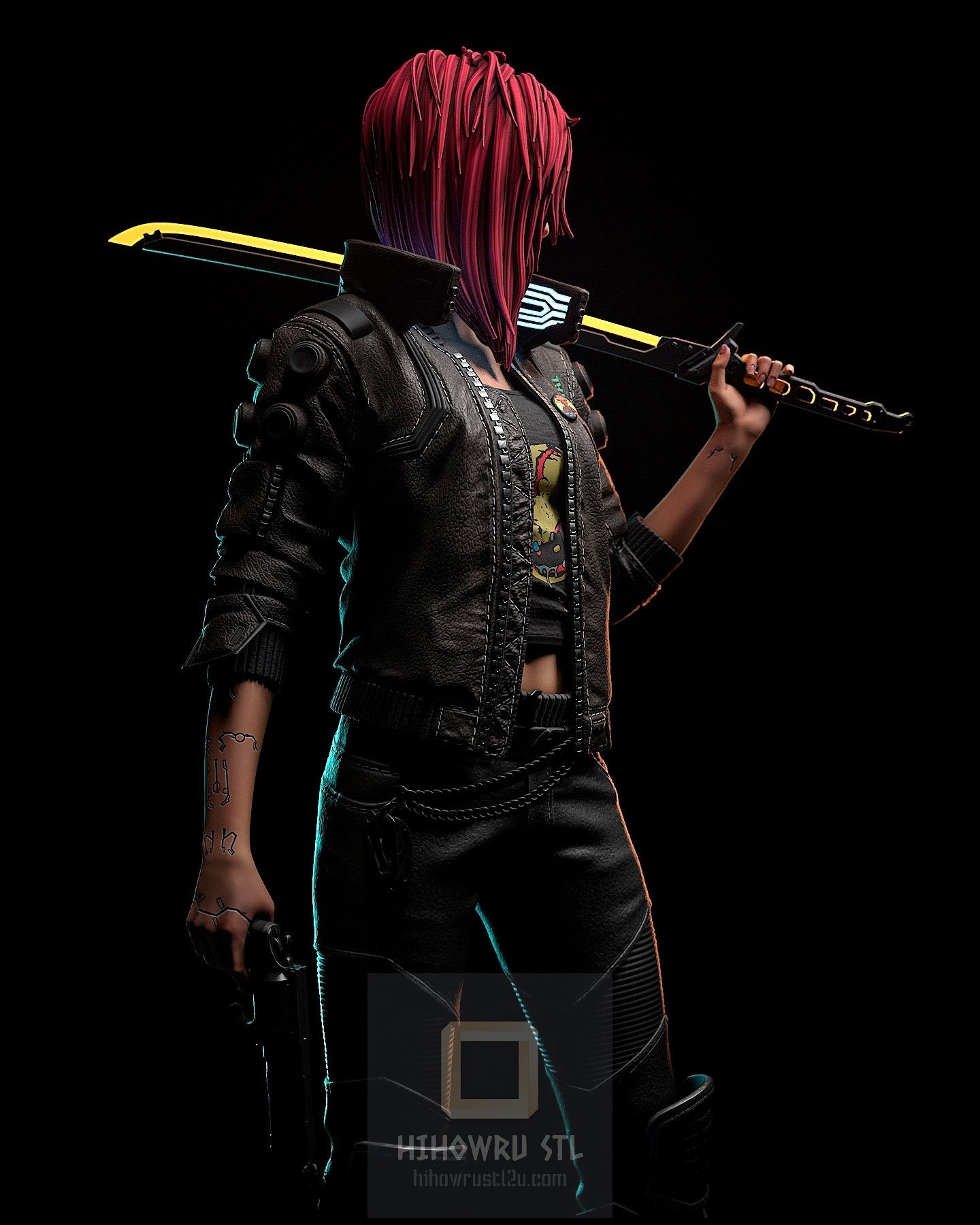 4300 Female V - Cyberpunk 2077 - STL 3D Print Files