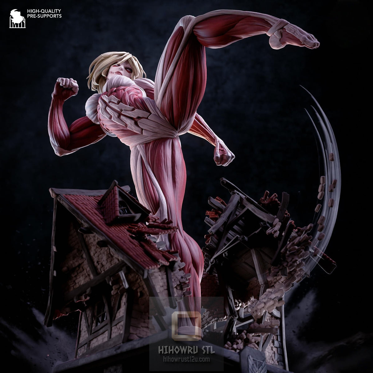 5545 Female Titan - Attack on Titan - STL 3D Print Files