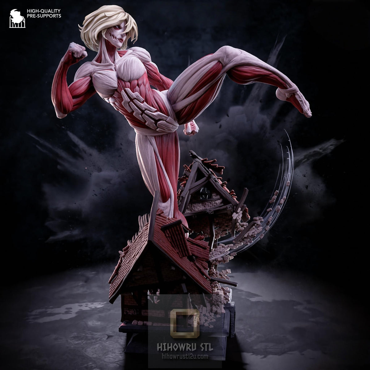 5545 Female Titan - Attack on Titan - STL 3D Print Files