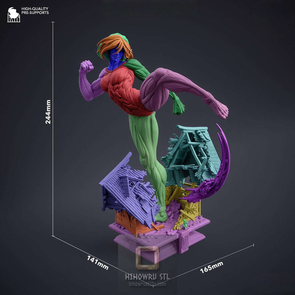 5545 Female Titan - Attack on Titan - STL 3D Print Files