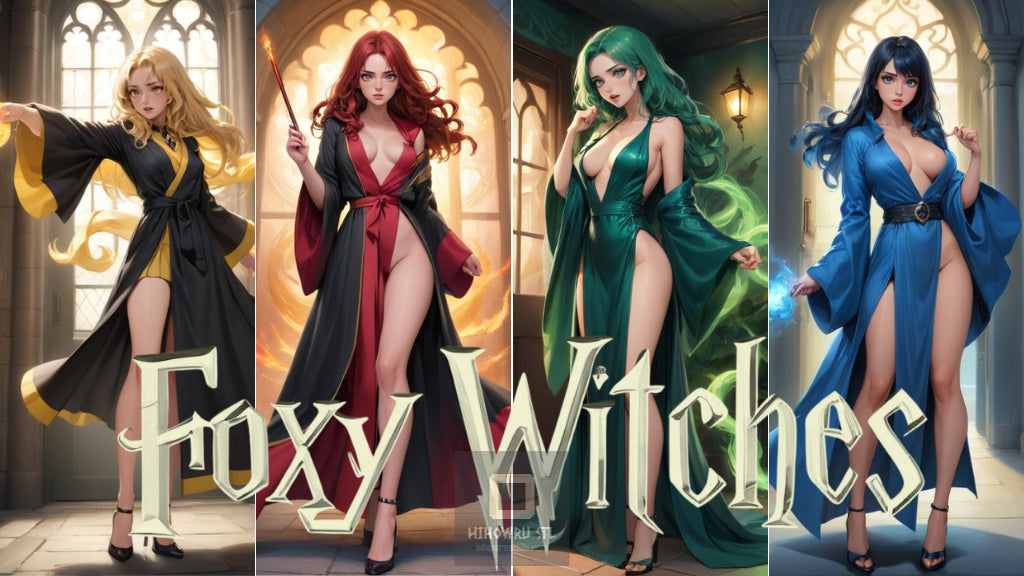 4366 Foxy Witches NSFW - STL 3D Print Files