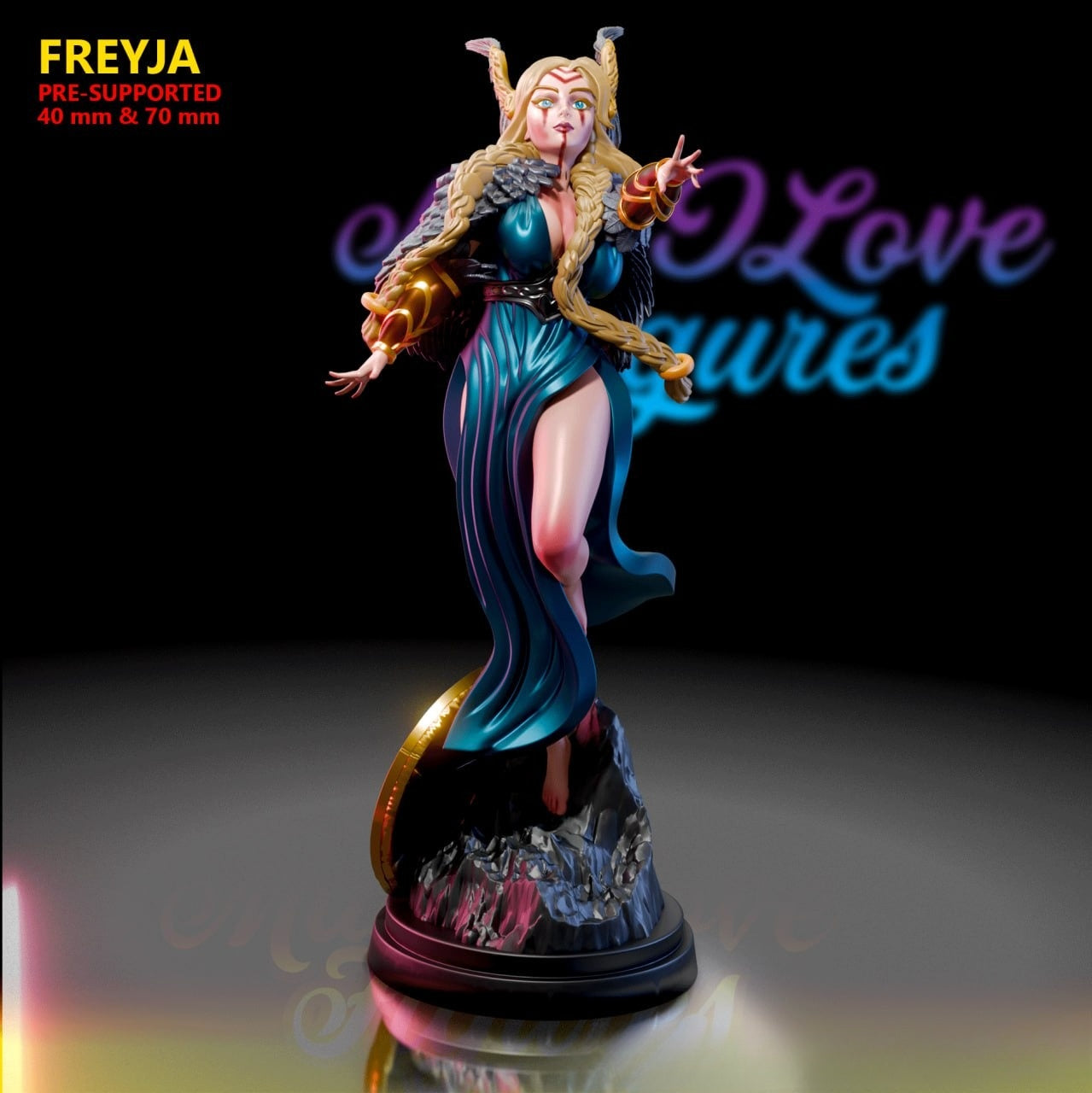 3182 Freyja NSFW - Norse Goddess of Love - STL 3D Print Files