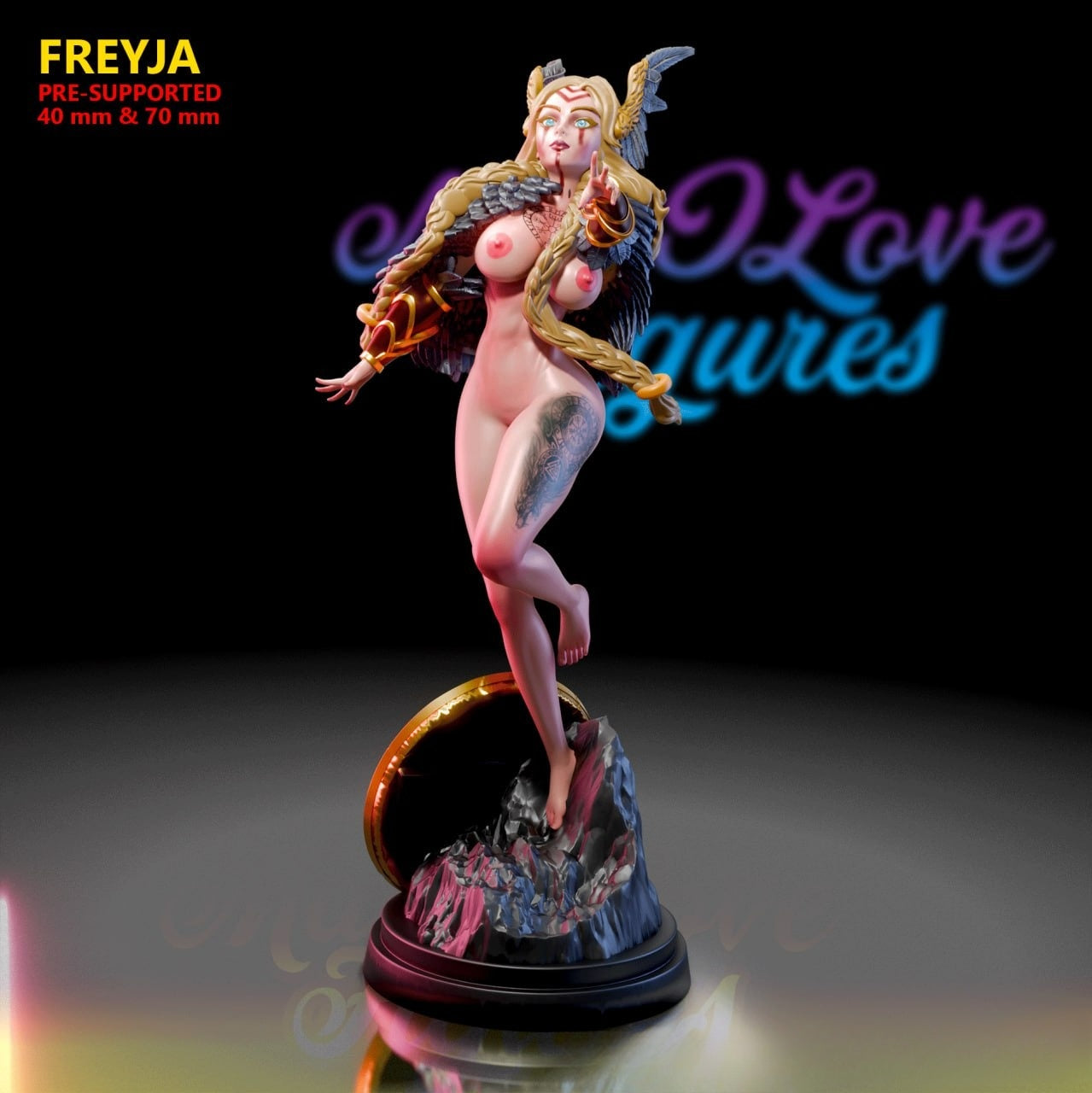 3182 Freyja NSFW - Norse Goddess of Love - STL 3D Print Files