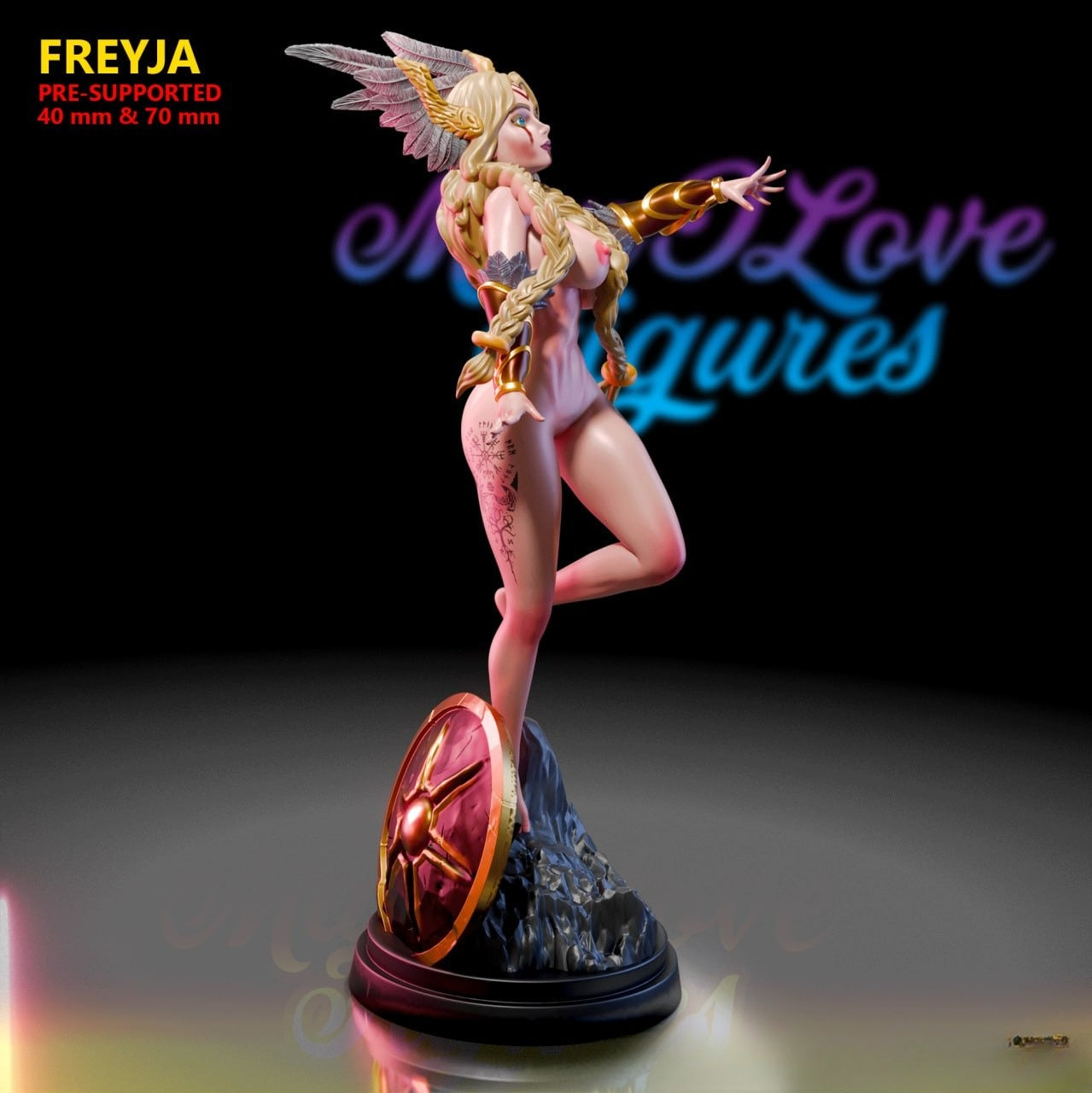 3182 Freyja NSFW - Norse Goddess of Love - STL 3D Print Files
