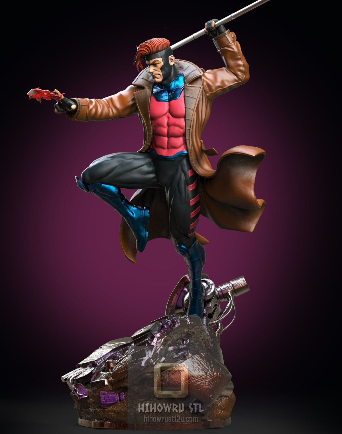 5460 Gambit - X-MEN - STL 3D Print Files