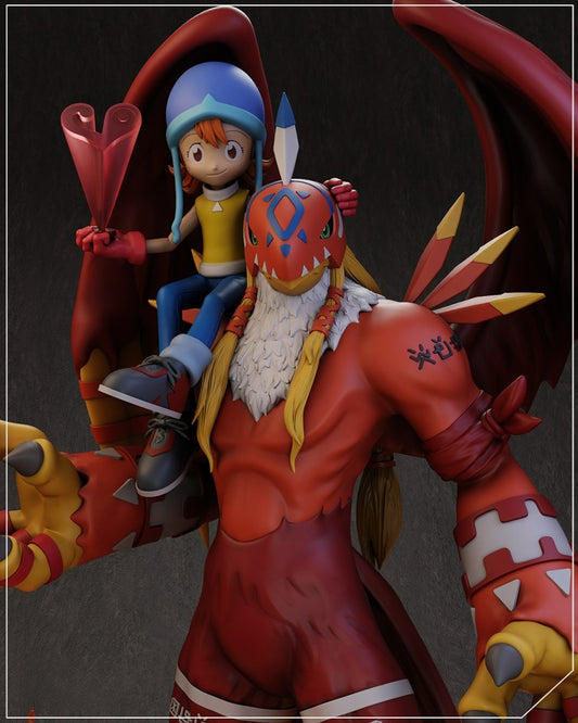 3042 Sora and Garudamon - Digimon - STL 3D Print Files