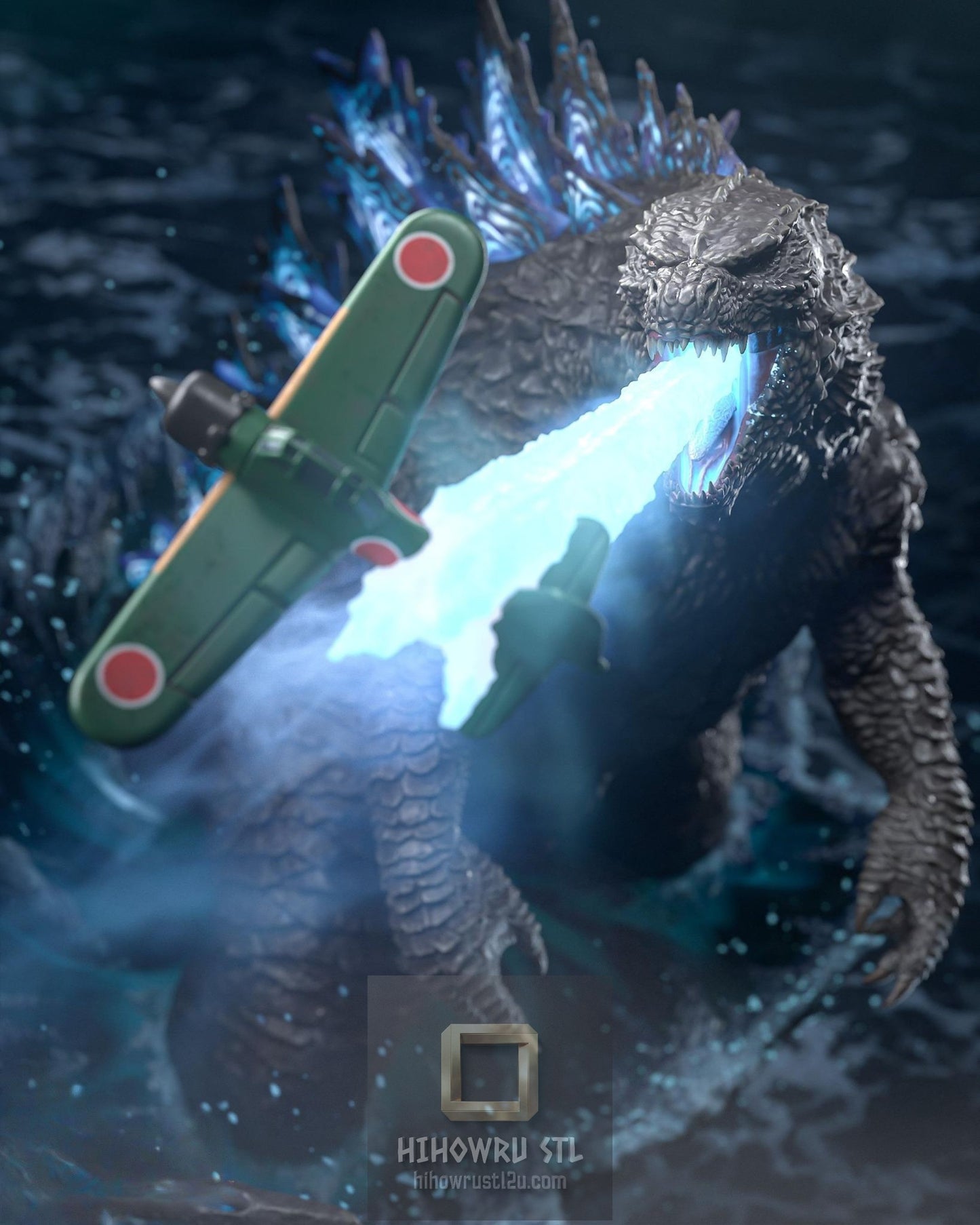 5485 Godzilla - STL 3D Print Files