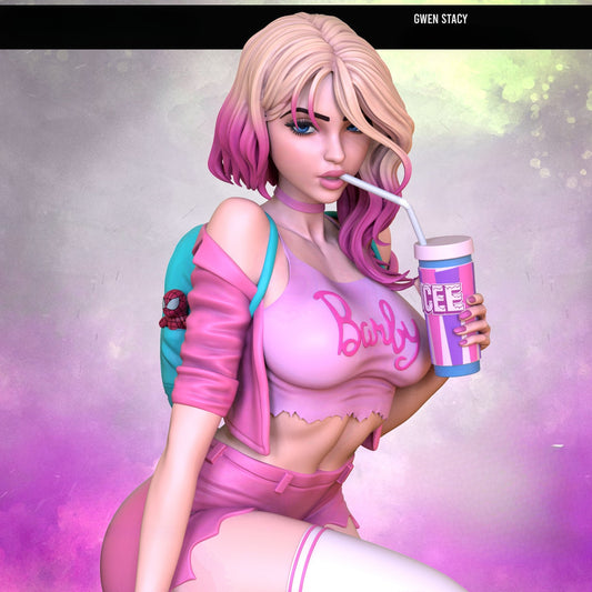 3448 Gwen Stacy - Spider-Woman - STL 3D Print Files