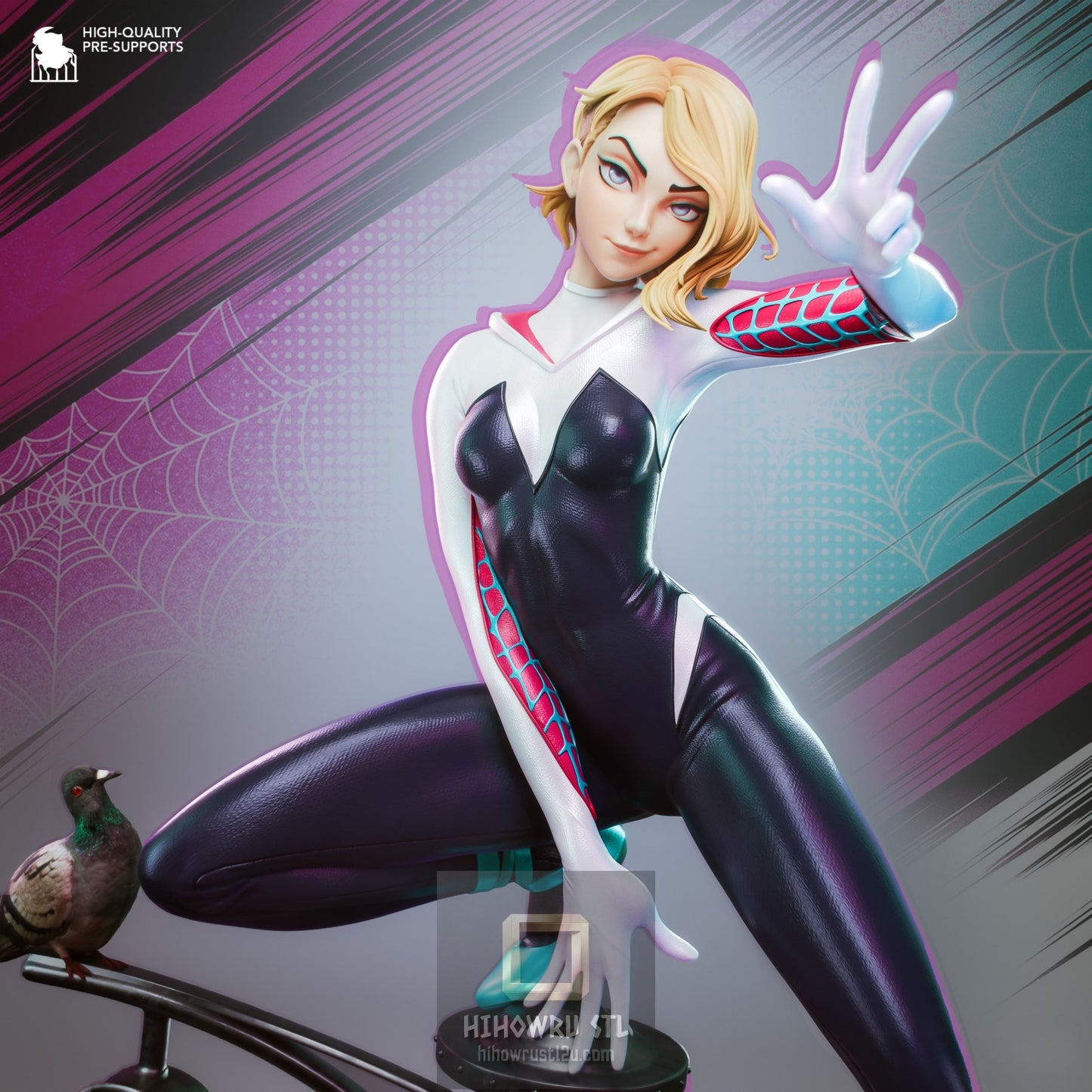 5398 Spider Gwen - Marvel Comics - STL 3D Print Files