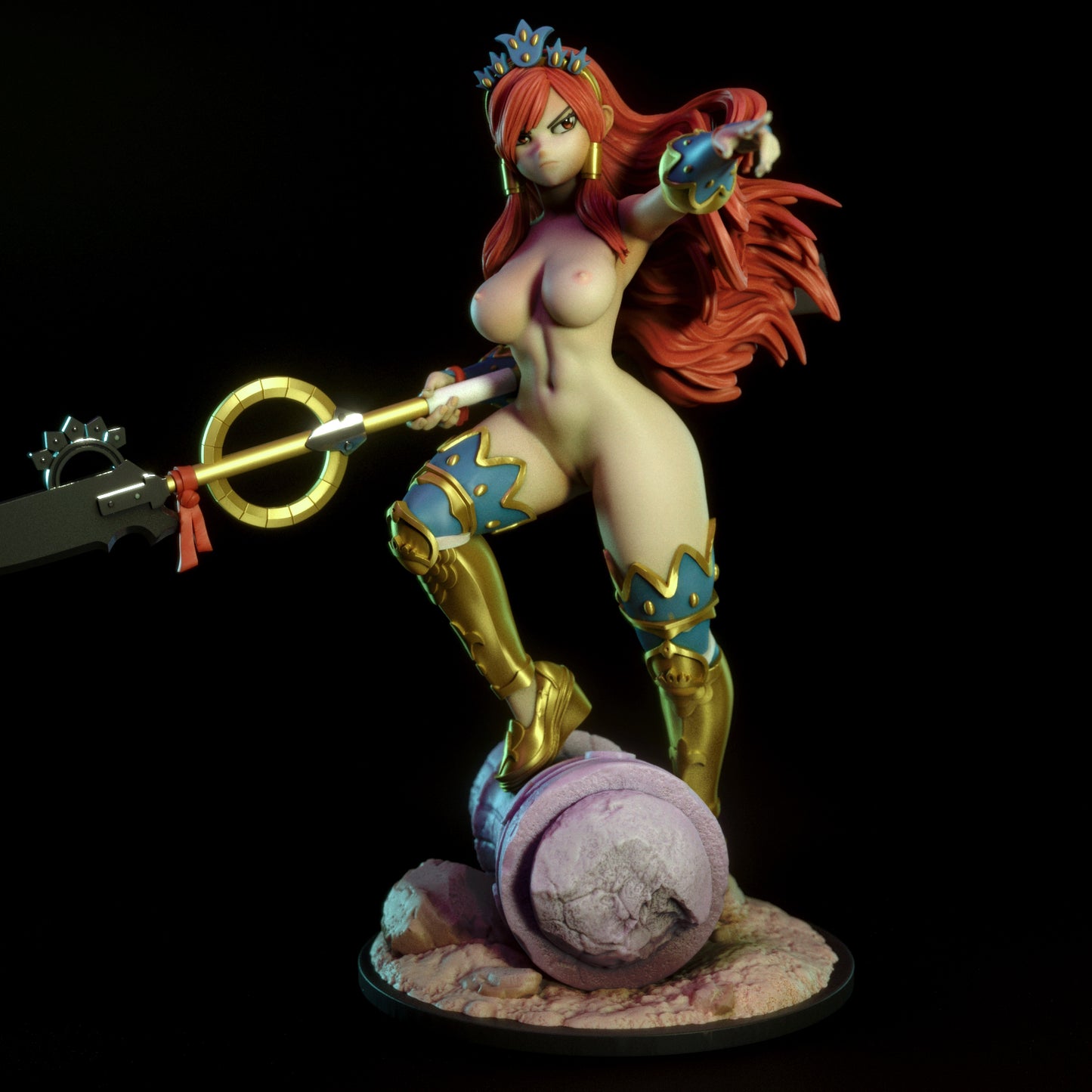 3192 Erza Scarlet NSFW - Nakagami Armor - Fairy Tail - STL 3D Print Files