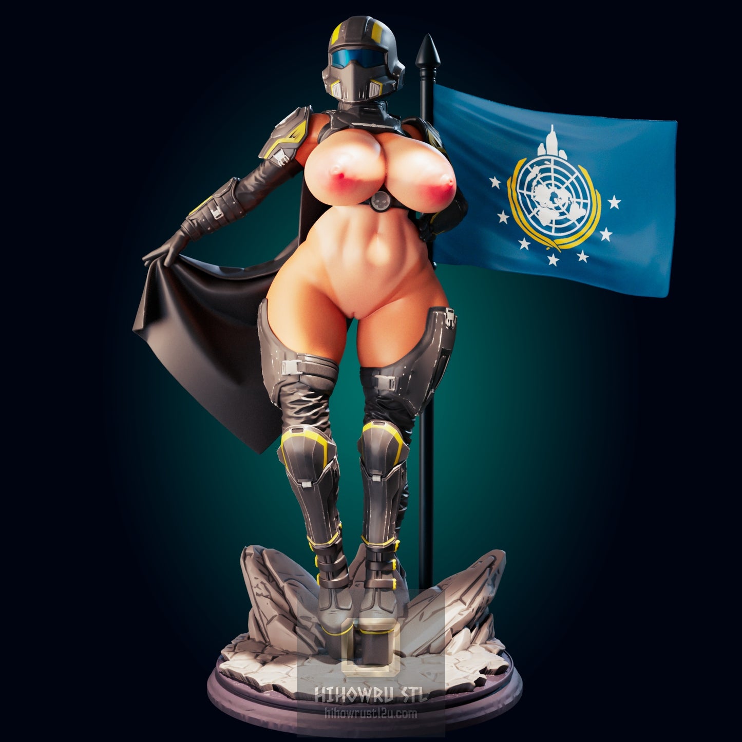 5159 HellDiver Girl NSFW - STL 3D Print Files